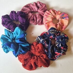 Bohemian 6pc Scrunchie Set